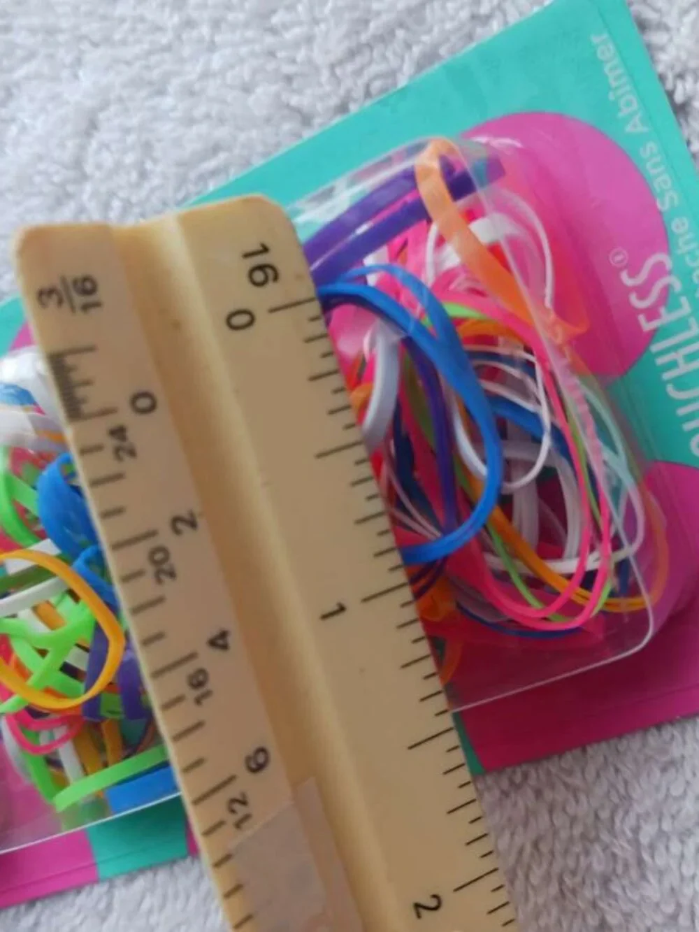 250 Goody Elastics Colored Bright Neon Mix Ouchless Poly Elastic Hair Bands 2020